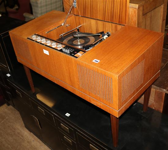 1960s teak HMV stereogram